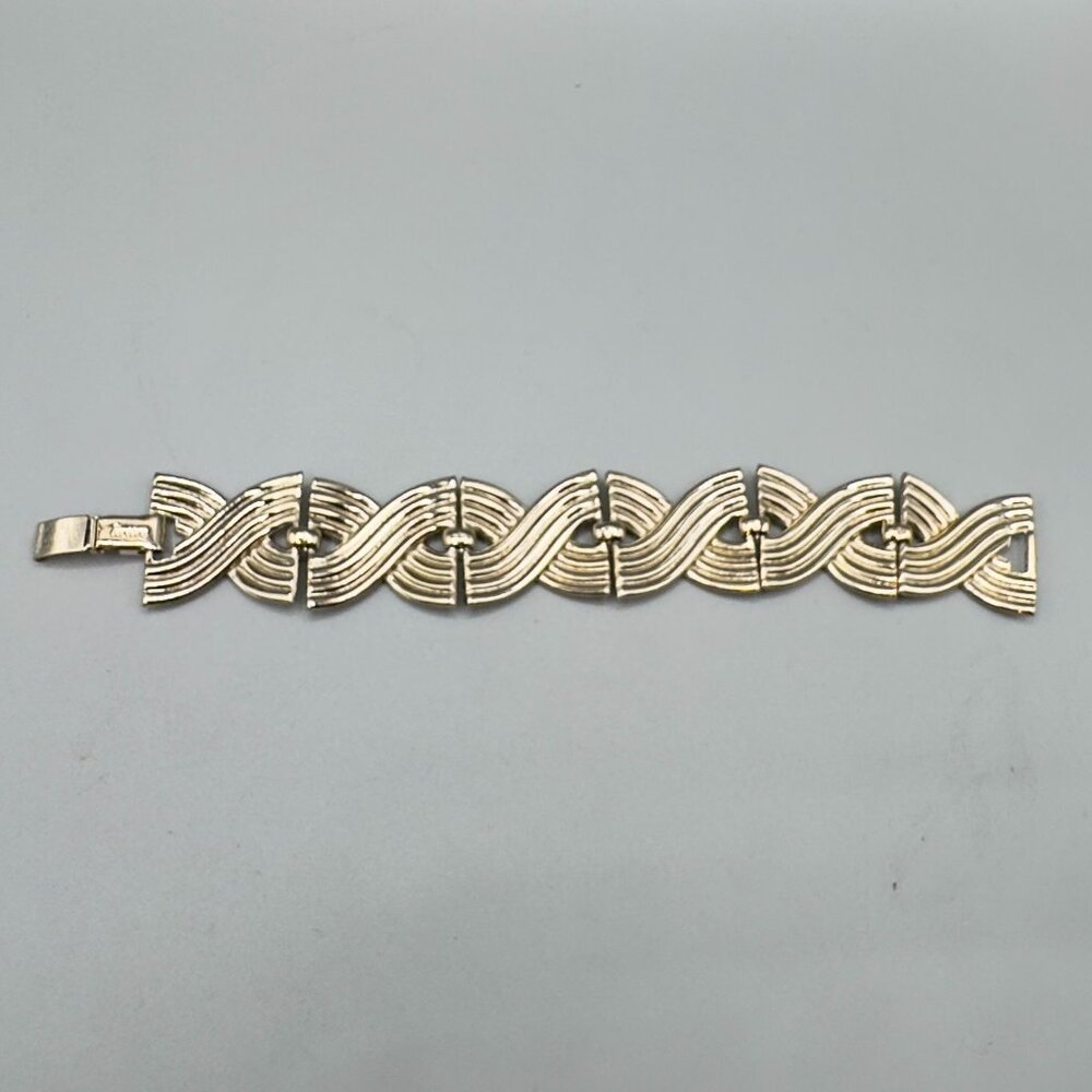 Vintage Goldtone Bergere Bracelet,Signed
